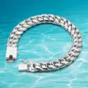 Łańcuch łącza Mężczyźni Braceletu Horsewhip 925 Silver Solid Link Bracelets Bracelets Sterling Biżuter