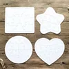 Sublimatie Blanco Puzzel Party Gunst Warmte Transfer Kinderen Schilderen DIY Jigsaw Creatieve Verjaardagscadeau RRB14747