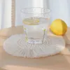 Hem Creative Cotton Braid Coaster Handgjord Macrame Cup Kudde Bohemia Style Halkfri koppmatta