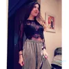 Women's Lace See-through Crop Shirt ladies Summer Round Neck Long Sleeve Sexy Tops Zipper Blouse267P