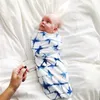 Swaddle Bébé Sac de couchage nouveau-né Wrap Casquette Ensemble de coton bébé Couverture de dormance bébé Couverture de literie pour bébés 0-3 mois