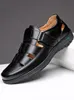 Sandales design hommes été creux affaires chaussures en cuir décontracté respirant baskets confortable solide antidérapant chaussures plates mâle Shoessandals 87800 sandales