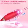 Rose jouet poussée vibrateur léchage langue vagin vibrant mamelon Stimulation clitoridienne Masturbation jouets sexy gode pour les femmes.