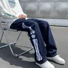 Мужские джинсы мужские скелеты мешковаты для причинных штанов 2022 Японская уличная одежда Широкая нога S Мужская синяя винтажная джинсовая брюки 5xlmen's