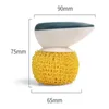 Rengöringsborste med icke-droppe silke i köket nano-tvätt panclean boll utbytbar LK0060