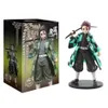 Anime 14CM Demon Slayer Kimetsu no Yaiba-figur Kamado Tanjirou Actionfigur Agatsuma Zenitsu Nezuko Warrior PVC-modellleksaker