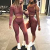 Gutashye 2 Stuk Set Workout Kleding voor Dames Sport Bra en Leggings Wear Gym Kleding Atletische Yoga 220330