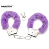 Jouets sexy menottes en peluche esclaves Cosplay flirtant manchette de Bondage fournitures BDSM pour adultes Couple EC