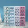 Kalınlaşmış Şeffaf Ayakkabı Kutusu Erkekler ve kadın Ev Depolama için Plastik Ayakkabı Kutuları Basit Ayakkabı Dolabı Ayakkabı Raf