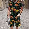 Conjunto de camiseta para hombre Casual 3D Impreso Ropa deportiva Playa Verano Lujo Manga corta Tops Moda Street Outfit Divertido 220624