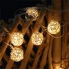 문자열 등나무 공을 끈 조명 배터리 화환 화환 요정 조명 파티 크리스마스 결혼식 장식 정원 장식 LEDLED LED