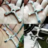 Hänghalsband snabbt och rasande dominiska Toretto Cross S925 Sterling Silver Necklace smycken gratis med presentförpackning för män pojkvän gåvor el