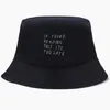 Berets If You're Reading This It's Too Late Bob Bucket Hats Summer Mens Panama Women Fisherman Hat Cotton Korean Black Caps Hip Hop