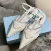 Zapatos de moda para mujer, zapatos de tacón alto, zapatos de Ballet, sandalias de diseñador de lujo, zapatos de tacón bajo de cuero para mujer, zapatos de calor para fiesta de boda