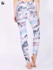 Lady Letter Geometric Graffiti Tryckta leggings Dot Colorful Cubism Patten Legging Slim Fitted Pencil Pants