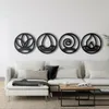 Four Elements Metal Black Iron Art Wall Decor Home Decor Metal Wall Art, Decoração de casa, Decoração de interiores