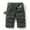 Mannen Effen Kleur Fietsen Afdrukken Patroon Shorts Cargo Cotton Comfortabele Casual Bermuda Overalls 220318