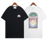 2022 Tops de moda Casual Hombre Camisetas sueltas para mujer con letras de Casablanc Imprimir Manga corta Diseñador de verano Top Sell Luxury Men T Shirt Tamaño S-2XL
