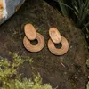 Dangle & Chandelier Handmade Hollow Round Wooden Drop Earrings For Women Ethnic Brown Color Geometric Pendientes Unique Jewelry 2022Dangle