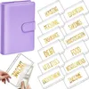 A6 PU Cuir Binder Budget Cash Envelope Organizer Personal Wallet 12 Binder Pockets Zipper Folders pour Planner Saving Money FY3650 B0730x