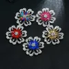 Pins Brooches Fashion Acrylic Flower Brooch Multicolor Rhinestone High Quality Atmosphere Alloy BroochPins