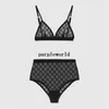 Lace Jacquard Bras Lingerie Swimwear Women Thongs Set Fashion Letter Swimwear Bra Sets Gift for Female Briefs Underwear