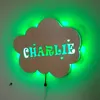 맞춤형 구름 주도 네온 사인 램프 나이트 나이트 아이 어린이 침실 이름 가정용 나무 벽 장식을위한 커스텀 라이트 220615