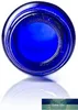 Cobalt Blue Glass Roll-on Flaskor Töm (8 räkning) med rostfria rullbollar för eteriska oljor, Colognes Perfumes