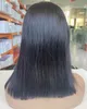 U Part Wig Human Hair Straight Bob Bobs 8-16 Inch Indian Remy Hair for Women 150 ٪ Non Lace