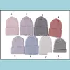 Caps hoeden accessoires baby kinderen moederschap 8 kleuren pasgeboren streep hoed baby haak gebreide baby skl zachte katoenen beanie dh2qy