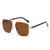 Neue Luxusdesignerin Sonnenbrille Männer Square Metallgläser Frame Design Show Typ Kühle Sommer Oval Sonnenbrille für Frauen Herren Fashion6429673