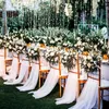 5 iarde Decorazione per matrimoni Tulle Roll Crystal Organza Tessuto Sheer per festa di compleanno Sedia da sposa Sedia Famiglio Filato