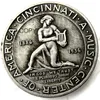 USA 1936 Cincinnati Commemorative Half Dollar Craft Placcato argento Copia Moneta Promozione bei accessori per la casa