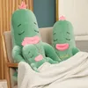 Toys en peluche pelucheur mignon 35 cm de cactus de yoga bizarre oreiller en peluche cactus