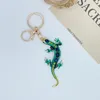 Anahtarlıklar Sevimli Duvar Kertenkesi Anahtarlık Hayvan Gecko Anahtar Zinciri Yüzük Tutucu Çanta Kolye Aksesuarları KeyringKeychains