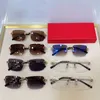 moda adam güneş gözlüğü tasarımcısı metal optik çerçeve lens kaplama mavi UV400 klasik yüksek kaliteli sürüş gözlük pirinç metal tapınaklar boyut 54 17 145