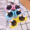 Kids Lovely Candy Rainbow Sunglasses Designer Round Frame With Solid Rainbows Cute Child Glasses Wholesale