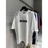 Chemises masculines Designer Balencgsss T-shirt Pulls en haut ne fait que la tour de Paris à manches courtes à manches artistiques fissurées imprimées rondes de cou rond