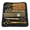 Cabeleireiro Tesoura Kit 7 polegadas Tesoura para cabeleireiros Barbearia Supplies Profissional Hairdressing 220317