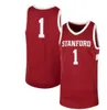 Chen37 Custom College Basketball Stanford Jerseys Harrison Ingram Jaiden Delaire Maxime Raynaud Spencer Jones Michael O'Connell Noah Taitz Isael