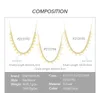 Pendant Necklaces Dot Necklace Set Moon with Star for Women Gold Color Fashion Jewelry Stainless Steel Gift 2023 Collar 220427