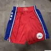 Pantaloncini da basket della squadra Maglia Just Don Retro 1996-97 Versione da città Indossare pantaloni sportivi con pantaloni sportivi con cerniera tascabile