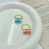 New Designer Rings Product Niche Light Luxury High Sense Macarone Color Finger Resin