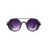 Солнцезащитные очки в стиле стимпанк, винтажные круглые очки в стиле панк, летние модные предметы, солнцезащитное стекло, готический стиль, UV400 220620