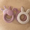 1PCS Baby Teether Silicone Toy BPA Free Cartoon Rabbit Presentes de dentição do bebê Saúde Molo de mastigação de acessórios Brinquedos 220815