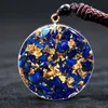 Kolye Kolyeler Orgone Doğal Kristal Lapis Lazuli Yedi Çakra Kolye Takı Kadınlar İçin Mücevher Hediyeleri Erkek Orgonitependent