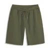 Gym Clothing Summer Men Solid Color Short Pants Drawstring Beach Breathable Shorts Loose Casual Comfortable Five-Point PantsGym