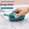 Cleaning Brush Kitchen Cleanings Supplies Automatic Filling Device Multifunctional Plastic Washing Brushes Laundry Shoes Soft