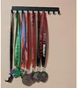 Suporte para pendurar medalhas de corrida de bicicleta de natação e triatlo - 14,5 polegadas com 10 ganchos arte de parede de metal