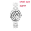 2022 Luxury Designer Quartz 33MM 38MM Ceramic Watch J Women's Fashion Roman numerals Pointer Digital Calendar Wristwatches Dress Watches